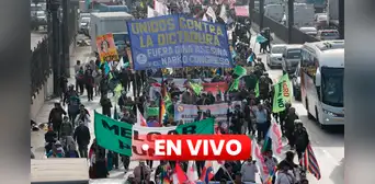 Protestas contra Dina Boluarte por Fiestas Patrias: manifestantes llegan al Congreso y a Palacio de Justicia
