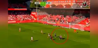 Oliver Sonne sacó un 'misil' y marcó un golazo ante Aalborg en la Superliga de Dinamarca
