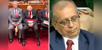 Captan a Canciller Javier González Olaechea y Nicanor Boluarte dormidos durante mensaje de Dina Boluarte Captan a Canciller Javier González Olaechea y Nicanor Boluarte dormidos durante mensaje de Dina Boluarte