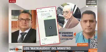 Revelan audio entre Juan José Santiváñez y ‘Culebra’: "Quiero saber si hay algún tema contra el hermano" Revelan audio entre Juan José Santiváñez y ‘Culebra’: "Quiero saber si hay algún tema contra el hermano"