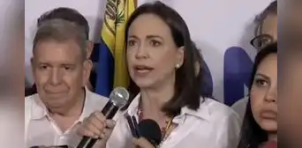 María Corina Machado: "Venezuela tiene nuevo presidente electo y es Edmundo González Urrutia" María Corina Machado: "Venezuela tiene nuevo presidente electo y es Edmundo González Urrutia"