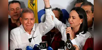 María Corina Machado: "Venezuela tiene nuevo presidente electo y es Edmundo González Urrutia"