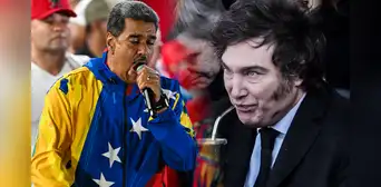 Maduro arremete contra Milei en 'balconazo' tras concretarse el fraude electoral: "No me aguantas un round” Maduro arremete contra Milei en 'balconazo' tras concretarse el fraude electoral: "No me aguantas un round”