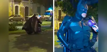 ¡Batman cuida la Parada Militar! Peruano disfrazado fue captado de madrugada dando apoyo a soldados ¡Batman cuida la Parada Militar! Peruano disfrazado fue captado de madrugada dando apoyo a soldados