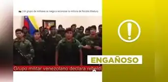 Video no muestra a militares desconociendo la “victoria electoral” de Nicolás Maduro en 2024