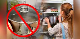 ¿Guardas la olla con comida dentro de la refrigeradora? Esta es la razón por la que nunca debes hacerlo