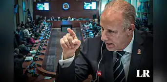 Tensa presentación del canciller en la OEA: en medio de gritos de 'Dina asesina' y advertencias por su actitud
