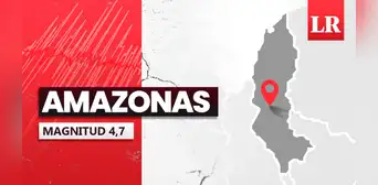 Temblor de magnitud 4,7 se sintió en Amazonas hoy, según IGP Temblor de magnitud 4,7 se sintió en Amazonas hoy, según IGP