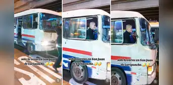 Chofer en San Juan de Lurigancho coloca un maniquí en su bus y en redes bromean: “Es el reemplazo del cobrador” Chofer en San Juan de Lurigancho coloca un maniquí en su bus y en redes bromean: “Es el reemplazo del cobrador”