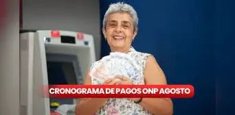 Cronograma de pagos ONP, agosto 2024: revisa AQUÍ las fechas de cobro de pensiones para jubilados, vía Banco de la Nación Cronograma de pagos ONP, agosto 2024: revisa AQUÍ las fechas de cobro de pensiones para jubilados, vía Banco de la Nación