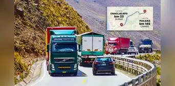 Vehículos de carga no circularán por la Carretera Central: MTC restringe el paso hasta diciembre de 2025