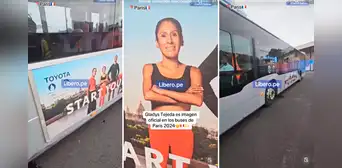Gladys Tejeda aparece en valla de bus de Juegos Olímpicos Paris 2024 y peruanos se emocionan: “Es el orgullo del Perú”