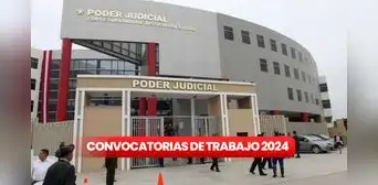 ¿Eres estudiante o egresado? Poder Judicial lanza convocatoria de trabajo con sueldos de hasta S/5.100 ¿Eres estudiante o egresado? Poder Judicial lanza convocatoria de trabajo con sueldos de hasta S/5.100