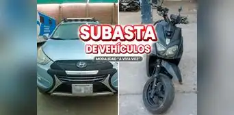 ¡Desde S/2.000! Pronabi anuncia NUEVA SUBASTA de autos, motocicletas y más a bajos precios: conoce cómo participar