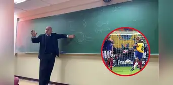 Profesor de la UNI explica el gol de Roberto Carlos, en el Brasil vs. Francia de 1997: "Todo es ciencia"