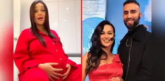 Angie Arizaga hace advertencia a Jota Benz mientras está a punto de dar a luz: "Espero que lo hagas"
