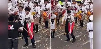 Peruano se roba el show como guaripolero en desfile y dicen: “Huaycán ya tiene competencia” Peruano se roba el show como guaripolero en desfile y dicen: “Huaycán ya tiene competencia”