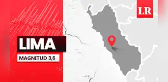 Temblor de magnitud 3,6 se sintió en Lima hoy, según IGP Temblor de magnitud 3,6 se sintió en Lima hoy, según IGP