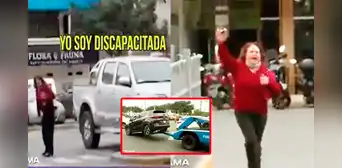 Mujer finge tener discapacidad y estaciona su auto en zona exclusiva: grúa se lo lleva y ella sale corriendo Mujer finge tener discapacidad y estaciona su auto en zona exclusiva: grúa se lo lleva y ella sale corriendo