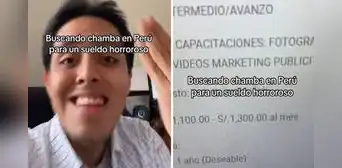 Peruano se sorprende al hallar empleo que ofrece S/1.300: “Pide 3 carreras en un solo puesto” Peruano se sorprende al hallar empleo que ofrece S/1.300: “Pide 3 carreras en un solo puesto”