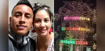 Christian Cueva sorprende al donar colosal castillo con los nombres de sus hijos en fiesta de Huamachuco Christian Cueva sorprende al donar colosal castillo con los nombres de sus hijos en fiesta de Huamachuco
