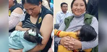 Premian a los bebés más mamoncitos de Tacna en divertida campaña por la lactancia materna Premian a los bebés más mamoncitos de Tacna en divertida campaña por la lactancia materna