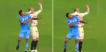 El polémico codazo de Calcaterra que no fue revisado por el VAR cuando Universitario perdía ante Garcilaso El polémico codazo de Calcaterra que no fue revisado por el VAR cuando Universitario perdía ante Garcilaso