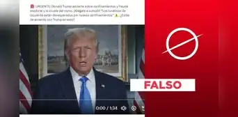Donald Trump no advierte en video “confinamiento y el fraude electoral en EE. UU.” por la viruela del mono en 2024 Donald Trump no advierte en video “confinamiento y el fraude electoral en EE. UU.” por la viruela del mono en 2024