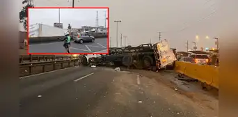Accidente de tránsito en la Panamericana Sur ocasiona congestión vehicular