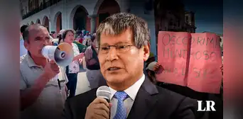 "El pueblo te repudia", ciudadanos de Ayacucho protestan contra Wilfredo Oscorima por reinicio de obras "El pueblo te repudia", ciudadanos de Ayacucho protestan contra Wilfredo Oscorima por reinicio de obras