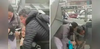 Cercado de Lima: caída de paradero deja al menos 4 heridos en cruce de avenidas Grau con Huánuco