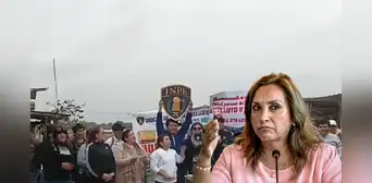Trabajadores del INPE protestan contra Boluarte por aumento de sueldo: "En huelga indefinida, Ron Ron" Trabajadores del INPE protestan contra Boluarte por aumento de sueldo: "En huelga indefinida, Ron Ron"