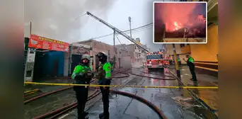 Breña: incendio masivo en almacén desata caos entre los residentes Breña: incendio masivo en almacén desata caos entre los residentes