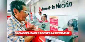 Cronograma de pagos del Banco de la Nación, septiembre 2024: fechas de cobro de pensiones y sueldos en el Estado
