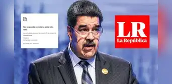 Dictador Nicolás Maduro bloquea web de La Republica en Venezuela Dictador Nicolás Maduro bloquea web de La Republica en Venezuela