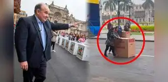 Rafael López Aliaga entrega congeladoras a ollas comunes pero no cubre costo de transporte: se las llevaron arrastrando