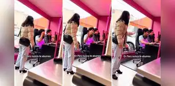 Joven encuentra a su novio en cabina de videojuego de conocida tienda en Perú y le 'arma escena' Joven encuentra a su novio en cabina de videojuego de conocida tienda en Perú y le 'arma escena'