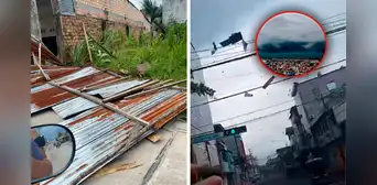 Fuertes vientos azotan la selva del Perú y dañan infraestructuras: ráfagas se deben a 12° friaje, según Senamhi Fuertes vientos azotan la selva del Perú y dañan infraestructuras: ráfagas se deben a 12° friaje, según Senamhi