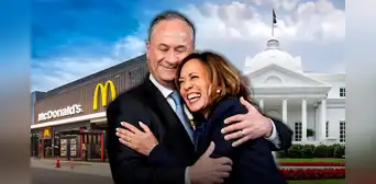 Trabajaron juntos en McDonald's y podrían gobernar Estados Unidos: esta es la historia de Kamala Harris y su esposo