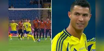 Cristiano Ronaldo quiere hacer historia: anotó espectacular gol de tiro libre y se puso a uno de los 900 Cristiano Ronaldo quiere hacer historia: anotó espectacular gol de tiro libre y se puso a uno de los 900