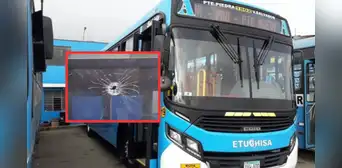 Atacan a balazos bus de 'Los Chinos' con pasajeros a bordo en VES: así quedó la unidad que venía de Puente Piedra Atacan a balazos bus de 'Los Chinos' con pasajeros a bordo en VES: así quedó la unidad que venía de Puente Piedra