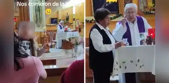 Sacerdote saca a mujer de la iglesia porque su bebé no dejaba de hacer ruido: clip es viral Sacerdote saca a mujer de la iglesia porque su bebé no dejaba de hacer ruido: clip es viral