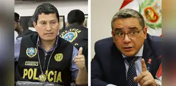 Harvey Colchado y Juan José Santiváñez coincidieron en el 8° aniversario de la Diviac
