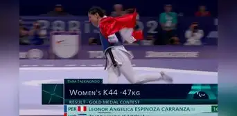 Angélica Espinoza ganó la medalla de oro para Perú y la segunda en su carrera de los Juegos Paralímpicos París 2024