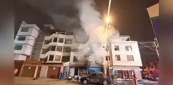Incendio en lavandería de Surco deja cinco heridos: fuga de gas sería la causa Incendio en lavandería de Surco deja cinco heridos: fuga de gas sería la causa