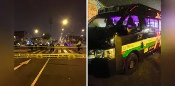 Asesinan a otro chofer de combi en Comas delante de 15 pasajeros Asesinan a otro chofer de combi en Comas delante de 15 pasajeros
