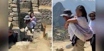 Machu Picchu: guía cusqueño cargó a niña con discapacidad física y acción es aplaudida en redes