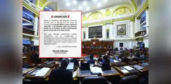 Pleno del Congreso votará todos los informes de la Comisión de Ética el próximo 11 de setiembre Pleno del Congreso votará todos los informes de la Comisión de Ética el próximo 11 de setiembre