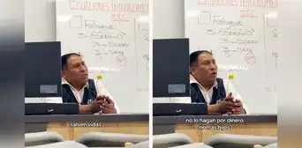 Profesor en Arequipa pide a alumnos estudiar Medicina para salvar vidas y no por dinero