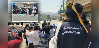 Hombre es asesinado de 20 disparos frente a colegio de SJL y bala perdida hiere a una madre Hombre es asesinado de 20 disparos frente a colegio de SJL y bala perdida hiere a una madre